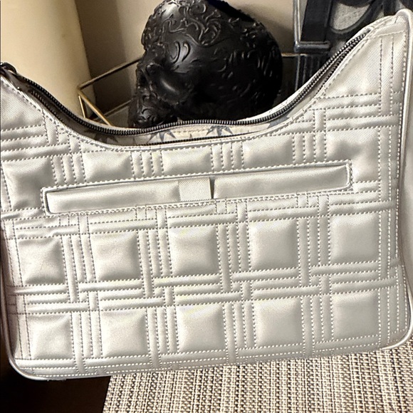 Lug Groove crossbody shoulder bag metallic silver NWT - Picture 9 of 12